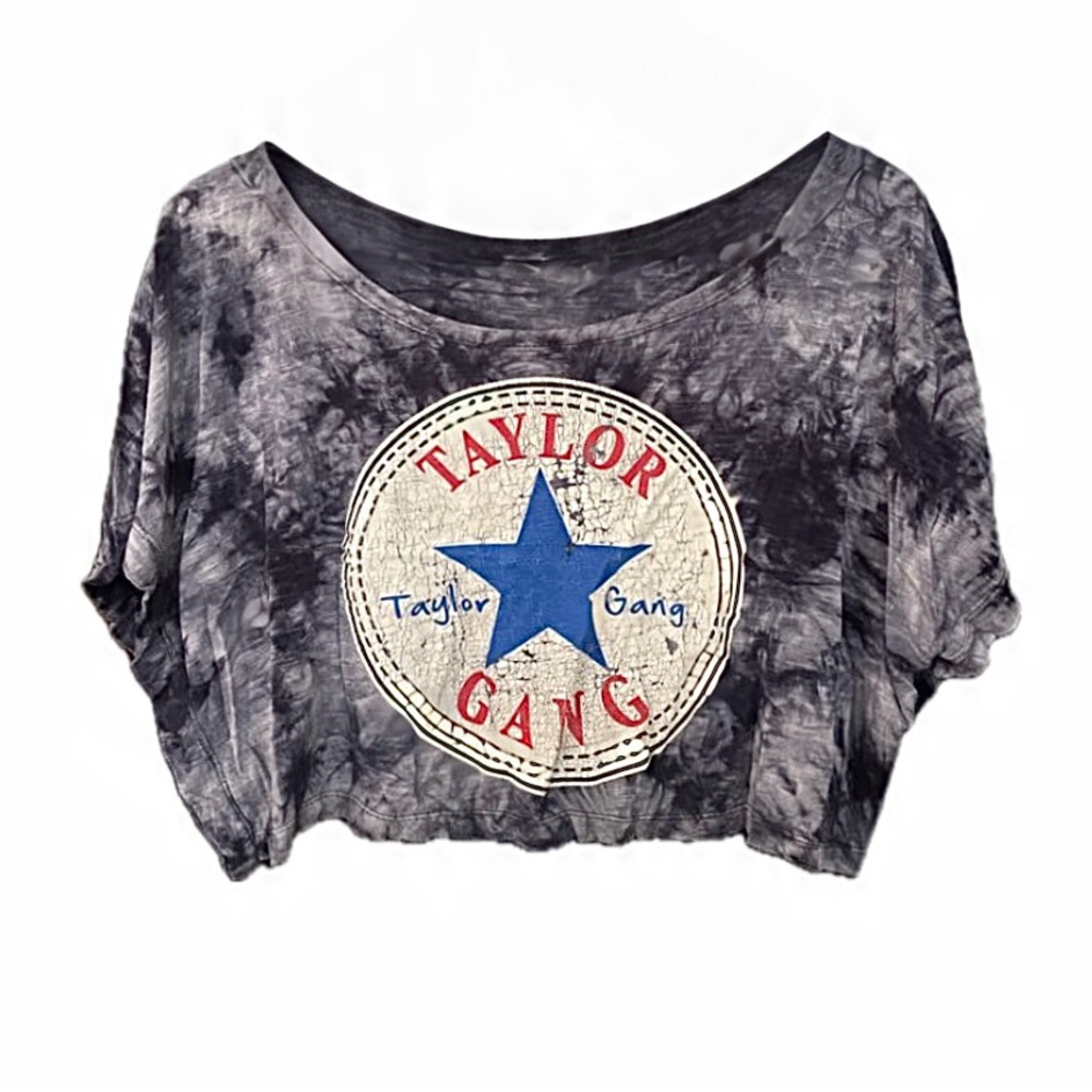 Converse “Taylor Gang” Cropped Tie-dye Slouch Shirt